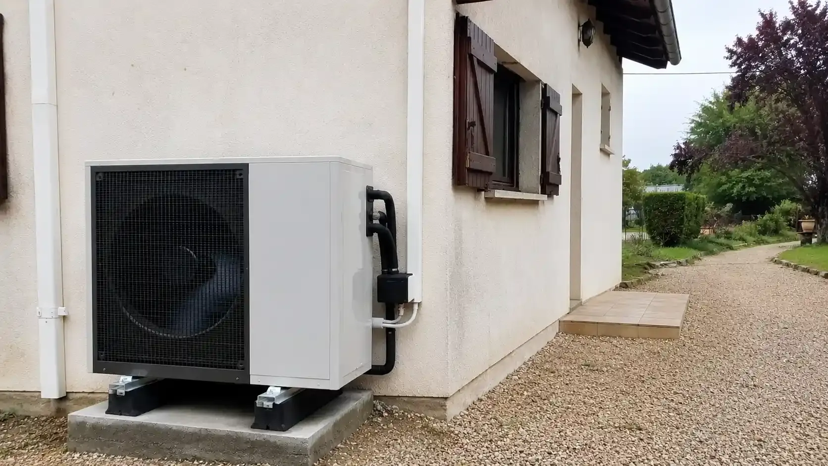 Image installation pompe a chaleur 1 hexagone pac
